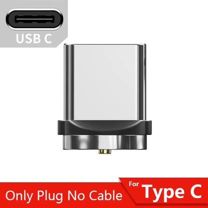 540° Rotating Magnetic Fast Charging Cable for Micro USB and Type C Devices, Compatible with Iphone and Xiaomi
