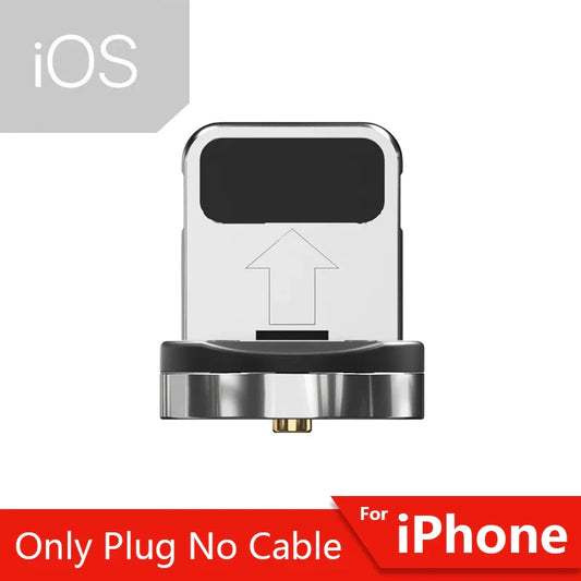 540° Rotating Magnetic Fast Charging Cable for Micro USB and Type C Devices, Compatible with Iphone and Xiaomi